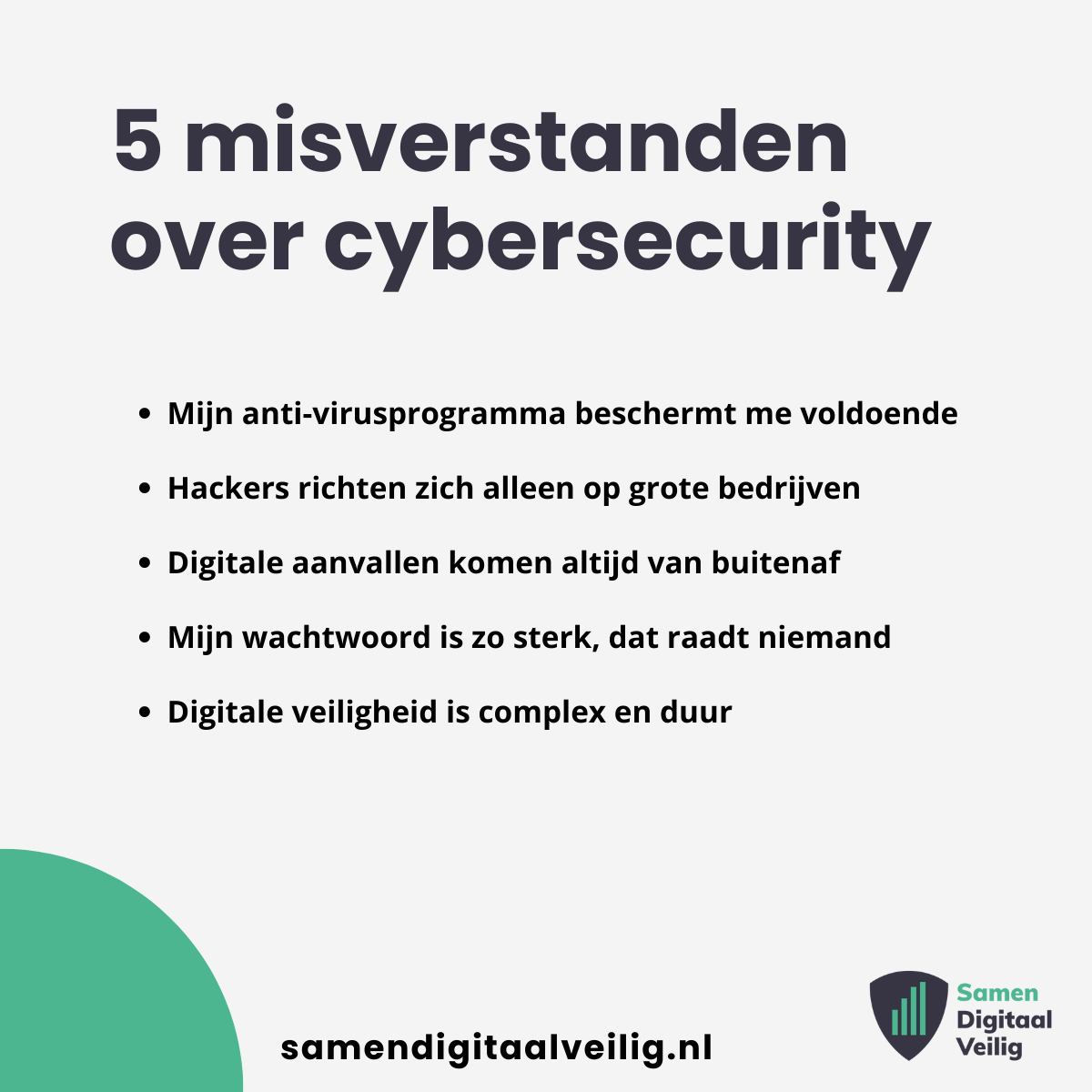 5 misverstanden